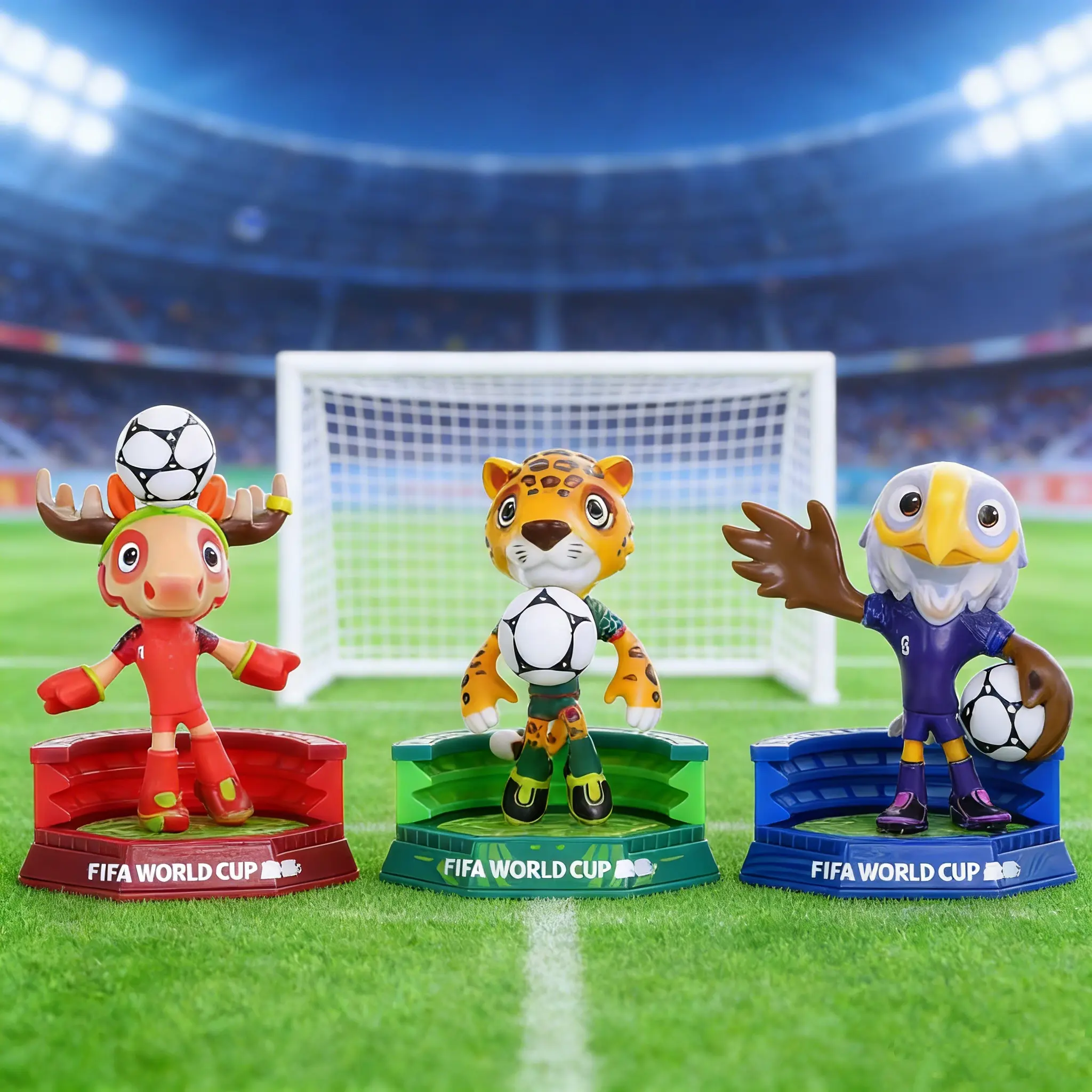 6cm World Cup Licensed Figurine  Easy to Place, Ideal Gift for Soccer Lovers & Collection