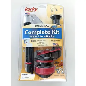 Korky QuietFILL Platinum Complete Universal Toilet Repair Kit 4010MP USA