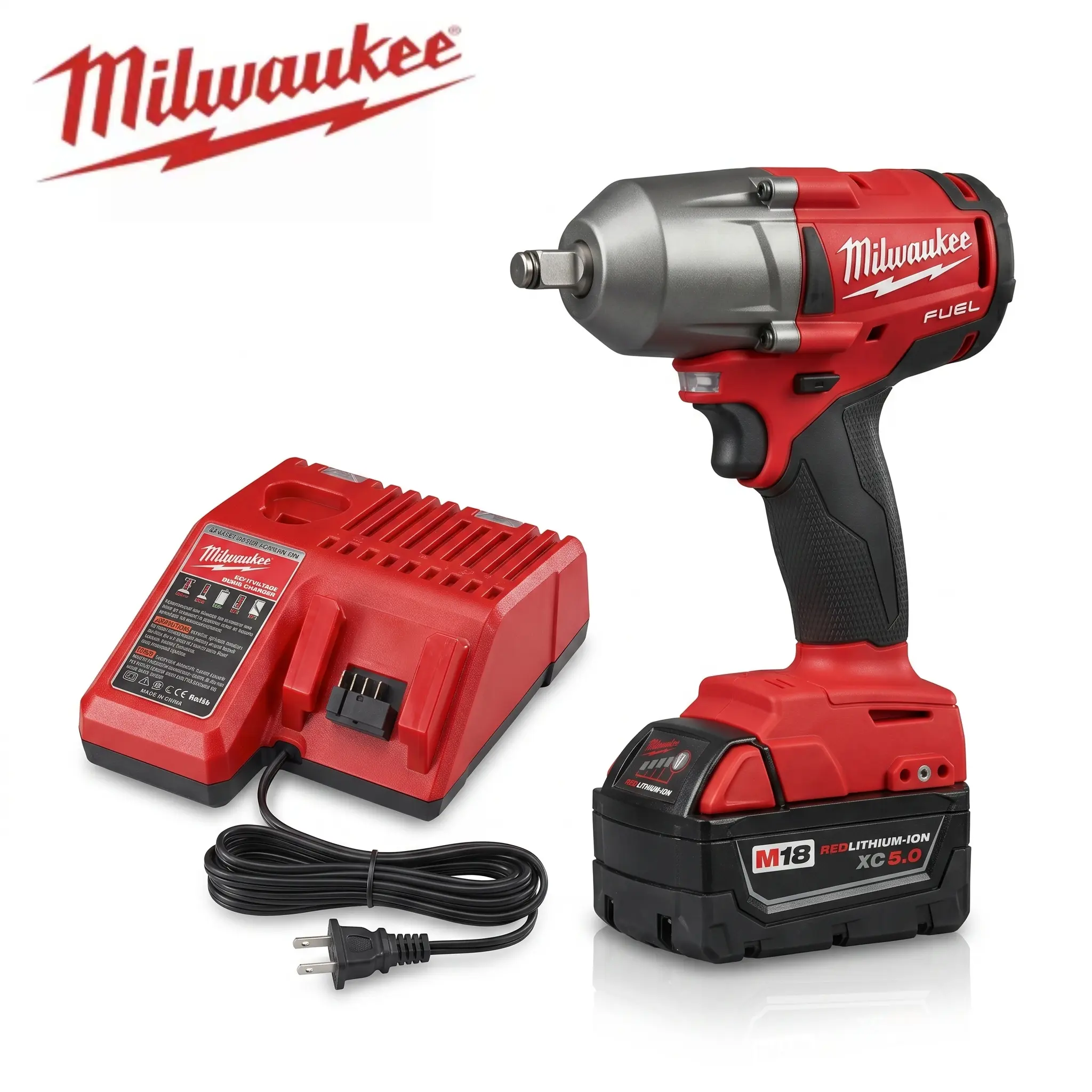 Milwaukee 900N Impact Wrench Tool Kits, Portable Cordless Power Tools For Nut Disassembly And Equipment Maintenance, High‑Force Impact Wrench Built‑To‑Withstand Heavy‑Load Work For Tradesmen And Site Operators
