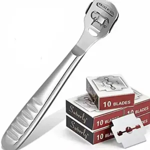 Foot Heal Callus Corn Dead Skin Remover Knife Cutter Pedicure Shaver+50 Blades