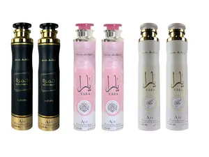 (6pc Bundle - 2 of Each) Yara + Yara Moi + Khamrah Air Freshener Spray by Lattafa, 300ml