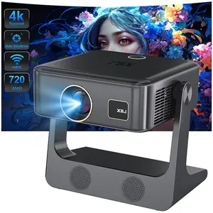 XBJ 4K Projector with WiFi and Bluetooth, 3D DoIby Audio, Auto Keystone Video, 50% Zoom, 800 ANSI Outdoor Projector for Home & Movies window projector