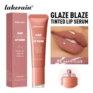 Lakerain Peptide Colored Essence Lip Oil Gloss, Moisturizing Hydrating Plumping Lips, Long-Lasting High Shine, Perfect Gift for Women