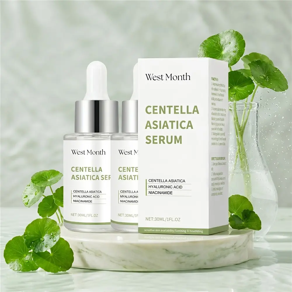 Centella Mild Refining Serum, Daily Barrier Support & Moisture Lock, Weightless Texture, Achieve a Flawless "Clean Girl" Skin Finish,2pcs