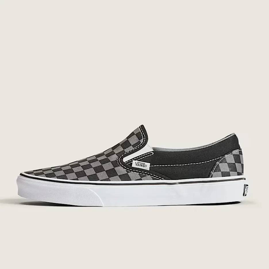 VANS - Classic Slip-On Black/Pewter Checkerboard