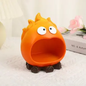 Cute Cartoon Key Storage Tray, Creative Home Decor for Entryway Living Room, Desktop Organizer, Funny Home Decor, Stylish Fire Design, Home Decor Accessory