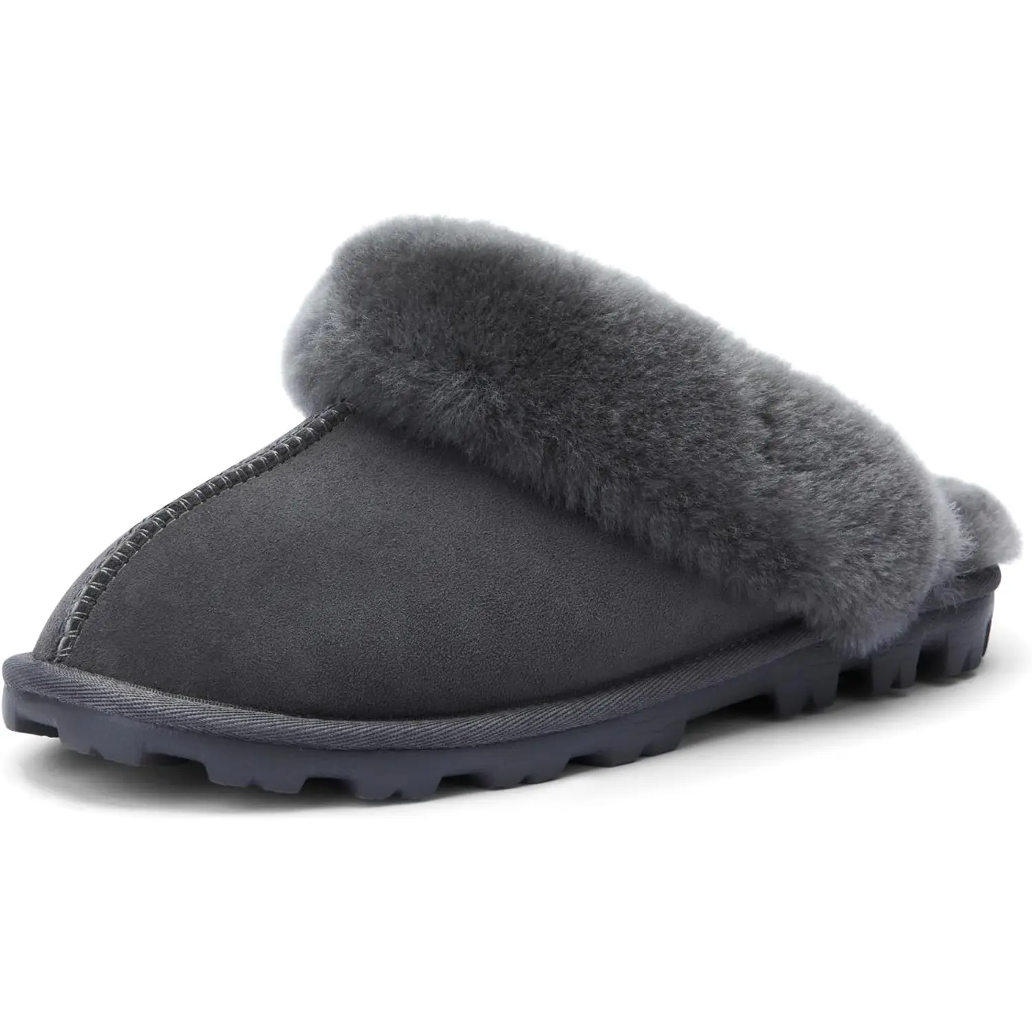 Women'S Genuine Australian Sheepskin Slippers, 18Mm Wool Pile, Memory Foam, Durable Anti-Slip EVA Sole WaySoft