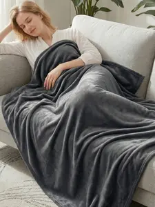 Utopia Cozy Fleece Blanket 250GSM - Soft, Breathable Throw for All-Season Comfort