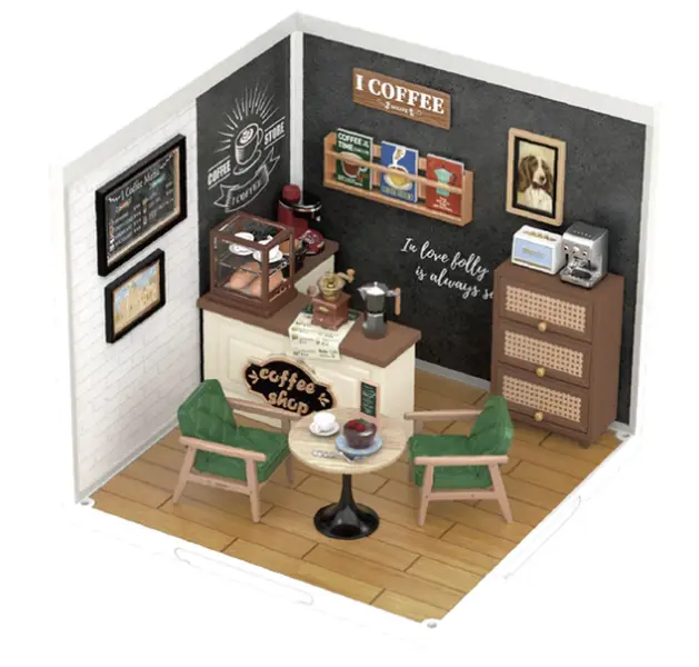 Rolife SUPER CREATOR BREEZY TIME CAFE  DIY miniature house DW001 BREEZY TIME CAFE
