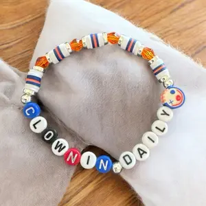 Clownin Daily Custom Beaded Bracelet Funny & Playful Statement Jewelry Handmade with Vibrant Beads and Fun Loving Spirit woman bracelet shop