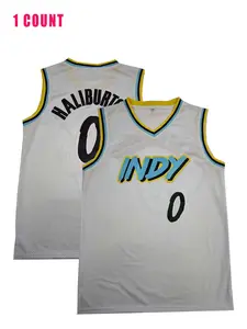 Men's Basketball Jersey, Loose Letter Embroidery Basketball Vest, Casual Breathable Quick Drying Basketball Jersey for Outdoor Sports