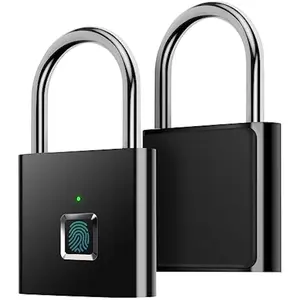 Fingerprint Padlock, Ultra Light One Touch Open Fingerprint Lock with USB Charging for Gym, Sports, School Employee Locker,Fence, Suitcase,Bike,Locker Lock with Keyless, Portable Biometric Padlock Combination Locks for Gym Gate Storage, Smart Lock