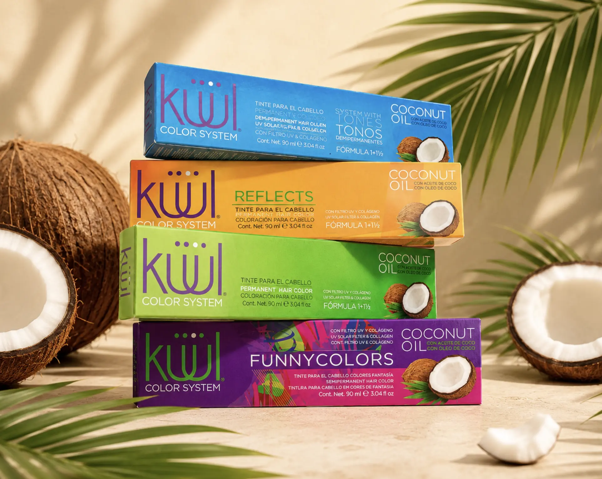 KUUL Color System Permanent Hair Color - Cream Texture, Easy Apply, Vibrant Hue, 3.04 fl oz (100ml), Dyeing Hair, Tube, Haircare, Fine, 300G, 24 Months, Adults, Ammonia-Free, Color & Chemically Treated
