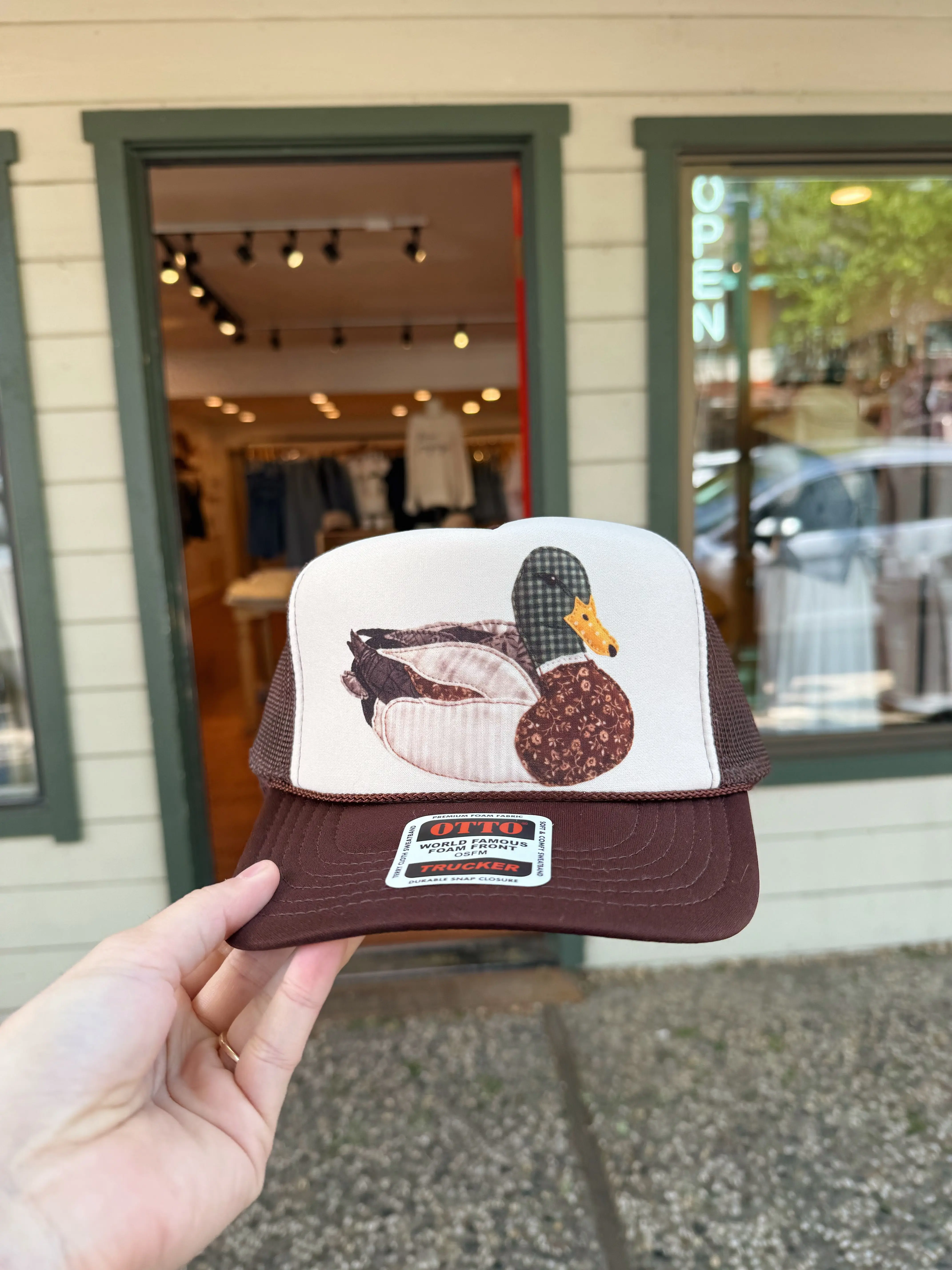 Faux Patchwork Duck Hat