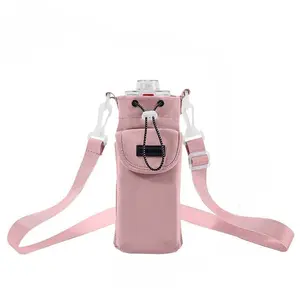 Outdoor Multifunctional Crossbody Water Bottle Bag, Waterproof Portable Insulated Cup Sleeve, Travel Water Cup Pouch, Phone Storage Case
