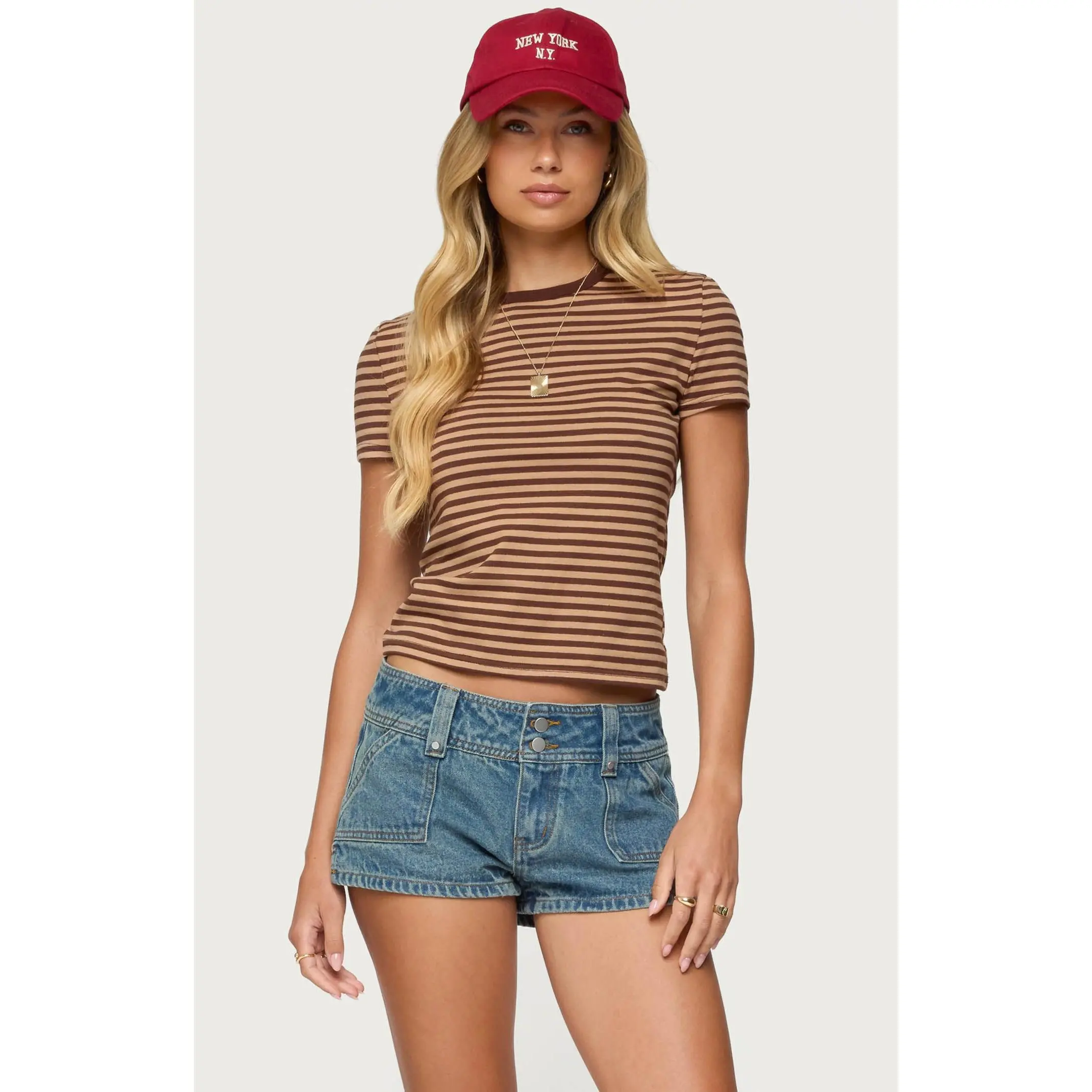 Edikted Women's Nessie Striped T-Shirt