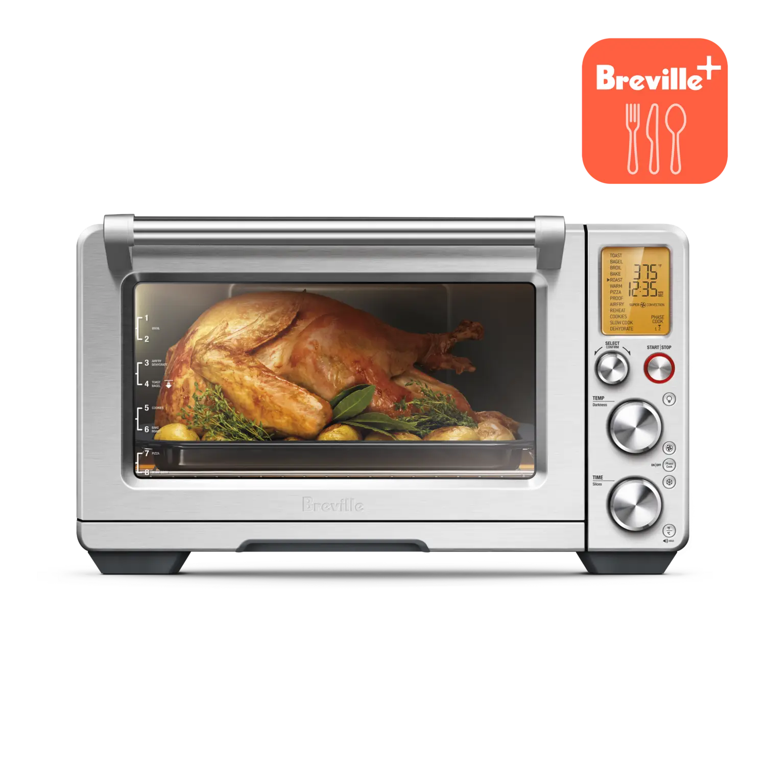 Breville BOV900BSS Smart Oven Air Fryer Pro and Convection Oven, Brushed Stainless Steel