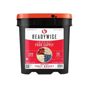 Readywise 120 Serving Freeze Dried Fruit Food Bucket for Camping