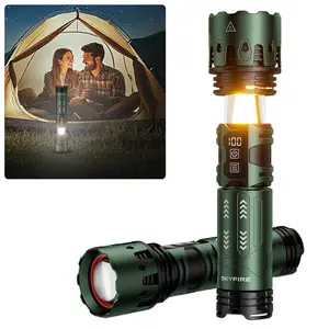 Skyfire 2011 Adventure Flashlight [NEW] | 3-in-1 Beam Modes, Waterproof for Hiking, Night Runs, Emergency Kits