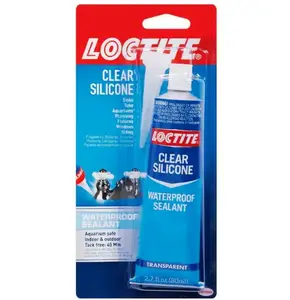 Loctite Clear Silicone Waterproof Sealant | Multipurpose Adhesive 2.7 oz Tube