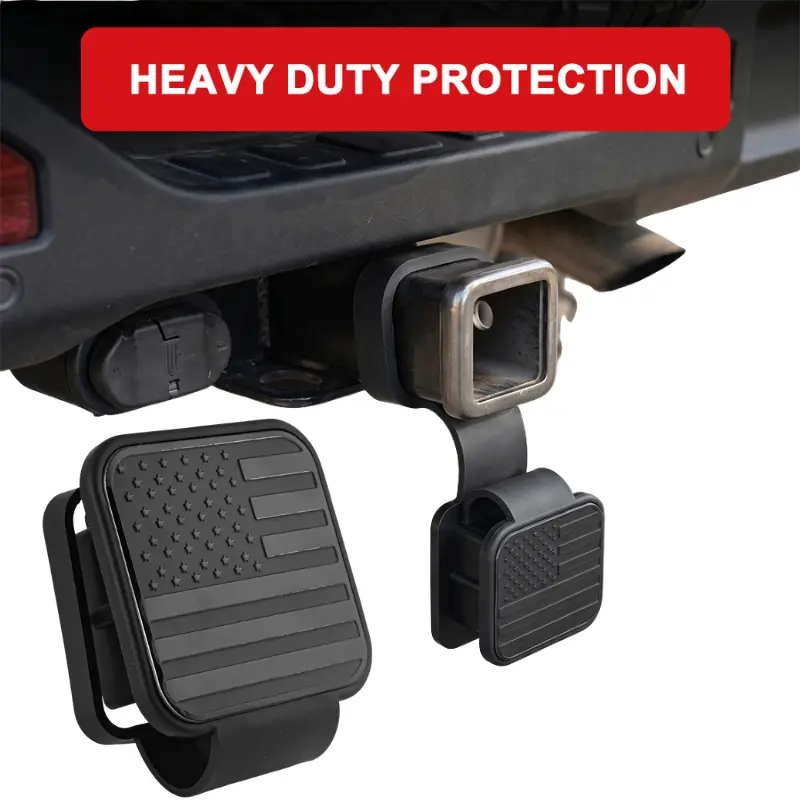 2 In Rubber Devil Eye Hitch Receiver Cover Plug Cap - Universal Fit, Rubber Durability, Rust Proofing, Easy to Install Trailer Tow Tube Protector for Trucks/SUVs, Bold Look Offroad Exterior Upgrade Car Accessory Gift