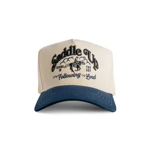 Saddle Up Rancher - Cream Navy