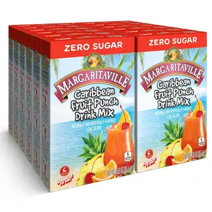 Margaritaville Singles To Go Drink Mix Variety Pack, Tropical Summer Flavored Powdered Beverage Sticks, Convenient On-The-Go Refreshment Pack
