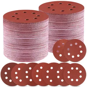 150 count 5 Inch Sanding Discs,  Orbital Sander Pads in 9 Different Grits - 40 80 120 180 240 320 400 600 800 Grit Hook and Loop Sandpaper for Random Orbital Sander