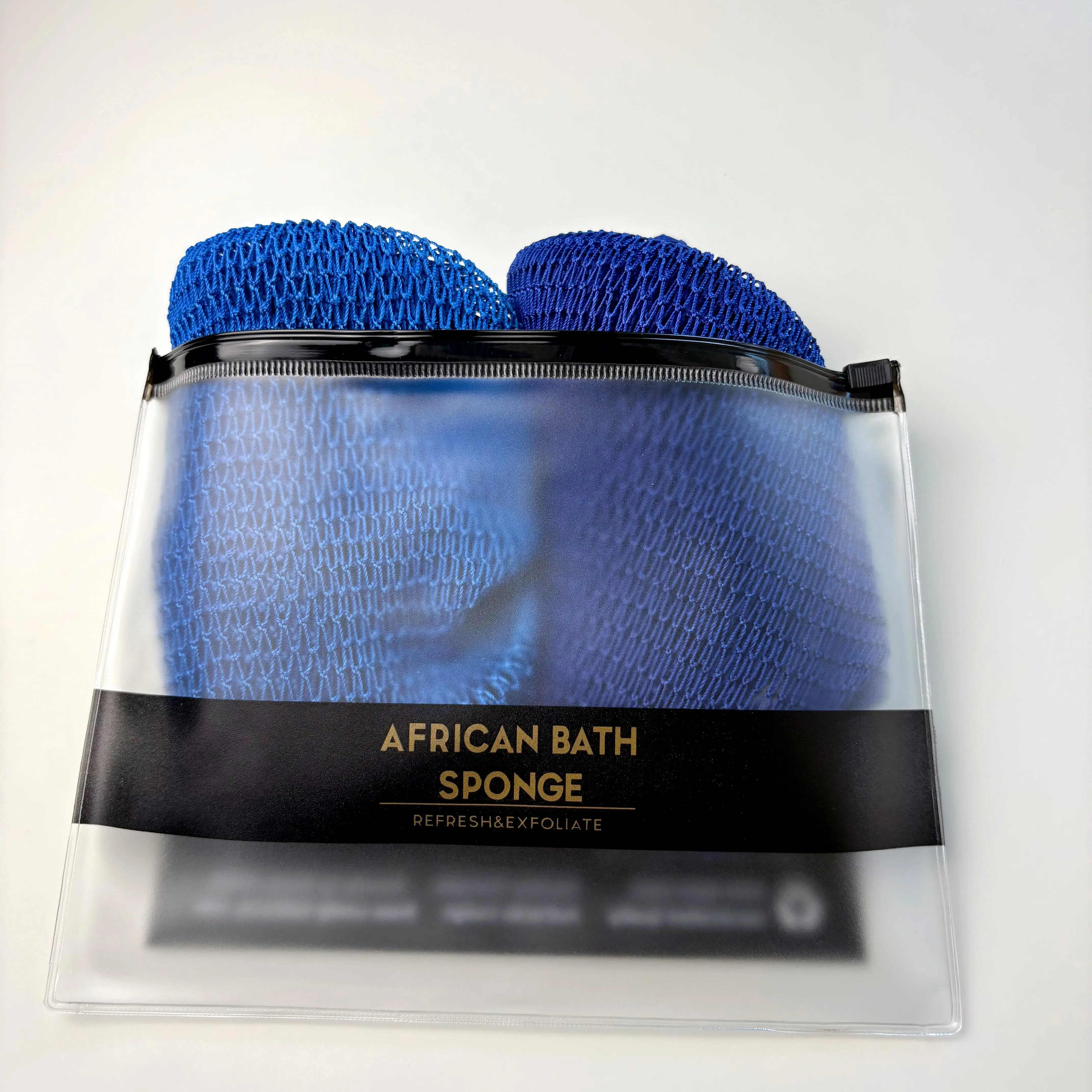 【2PCS】 African Exfoliating Net Bath Sponge, High Tenacity, Nylon Mesh, Cleansing