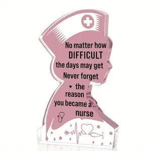 Nurse Graduation Gift for Women, Inspirational Acrylic Plaque, Decorative Plaque, Rn Nurse Week Appreciation, Christmas Birthday Keepsake, Desk Decor, Acrylic Desktop Decoration