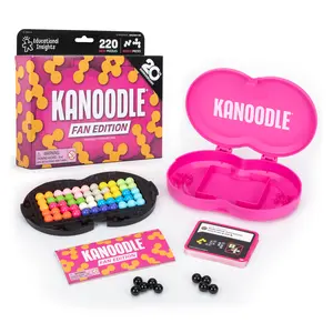 LIMITED EDITION Educational Insights Kanoodle Fan Edition Magenta, 3D Brain Teaser, Single Player Mind Challenge, Party Game, Handheld Travel Game, Logic Puzzle for Kids, Teens & Adults (Ages 8+)