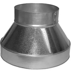 8 x 6 in. Galvanized Increaser & Reducer No End Crimped
