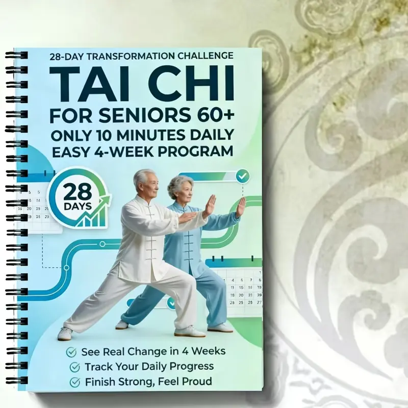 Tai Chi Practice Manual for Seniors and Beginners - Spiral Binding, Includes Progressive Daily Exercises, Suitable Gentle Routines for Fitness, Training, and Practice, Step-by-Step Tai Chi Guide, Track Your Daily Progress, Feel Proud
