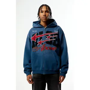 Pacsun Men's Rise Above Full Zip Hoodie