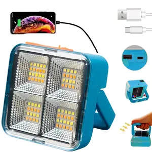 1PC Mini Solar Rechargeable Multifunctional Searchlight, Rechargeable Work Light, 4 Light Modes, Magnetic Solar Lights Outdoor, USB Rechargeable Portable Emergency Light, Suitable For Camping, Night Market, Tourism, Portable Led Flashlight