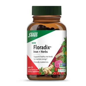 Floradix Iron + Herbs - Iron Supplement for Healthy Energy Support* - Supports Red Blood Cell Formation - Vegan, Non-GMO, Gluten-Free, Soy-Free