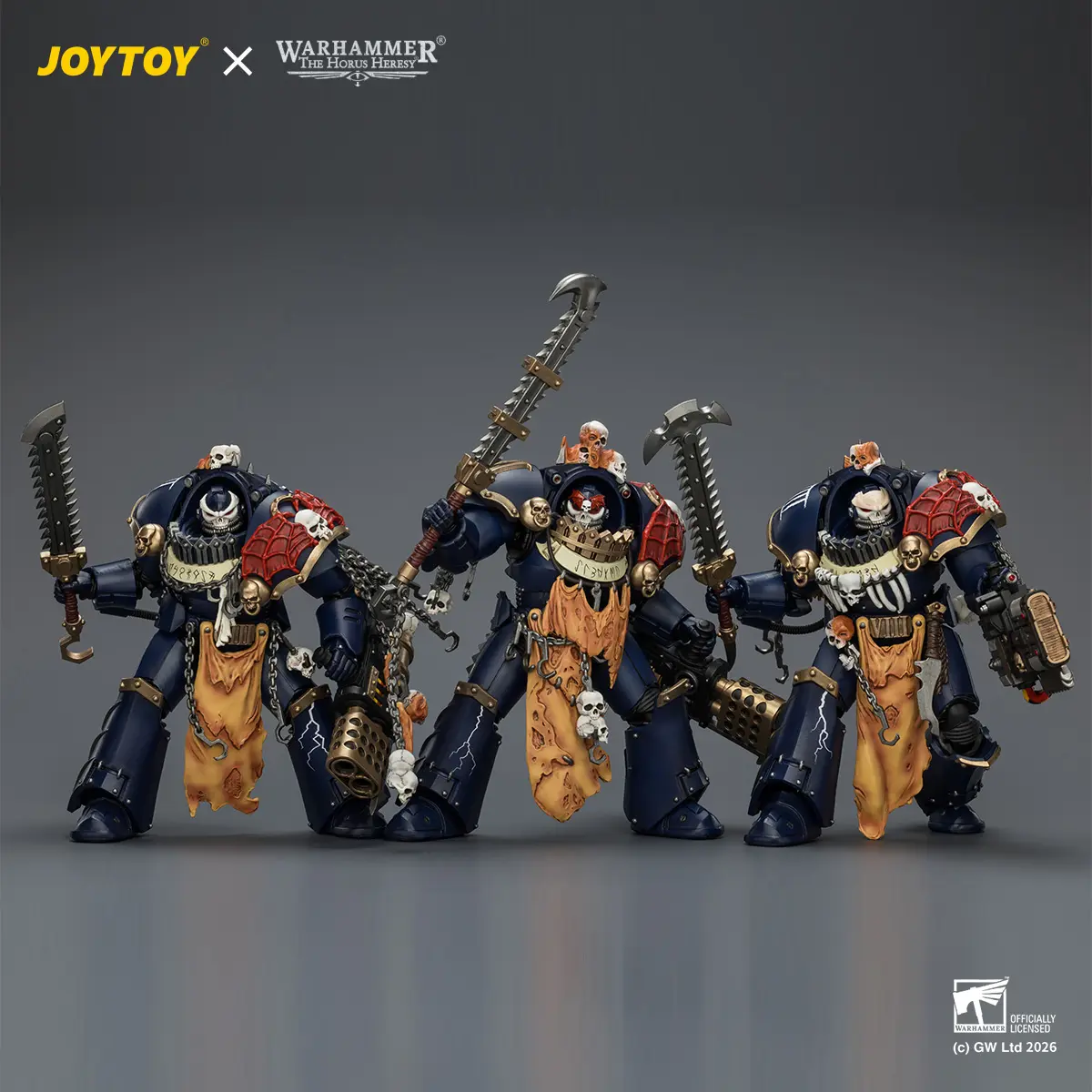 JOYTOY Warhammer "The Horus Heresy" 1/18 Action Figures Night Lords Contekar Terminator Dissident Night Lords Contekar Terminator 1 & 2