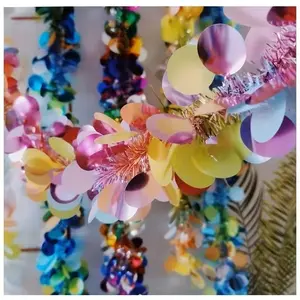 2-Pack Heart-Shaped Sparkling Wreaths, Durable Twisted Design, Perfect for Parties, Weddings, Anniversaries, Indoor/outdoor Use, //