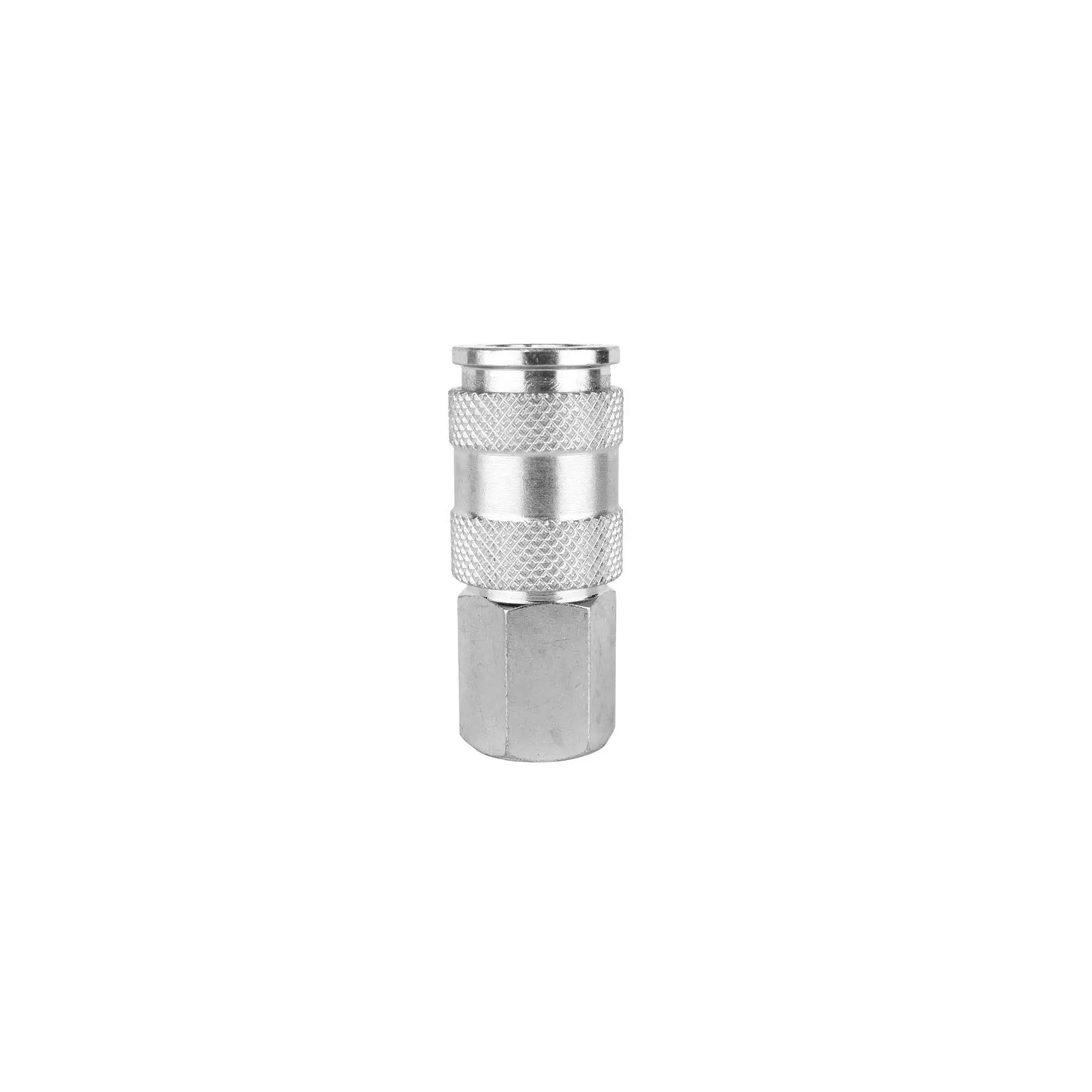 3/8" FNPT High Flow (V-Style) Quick-Connect Steel Coupler