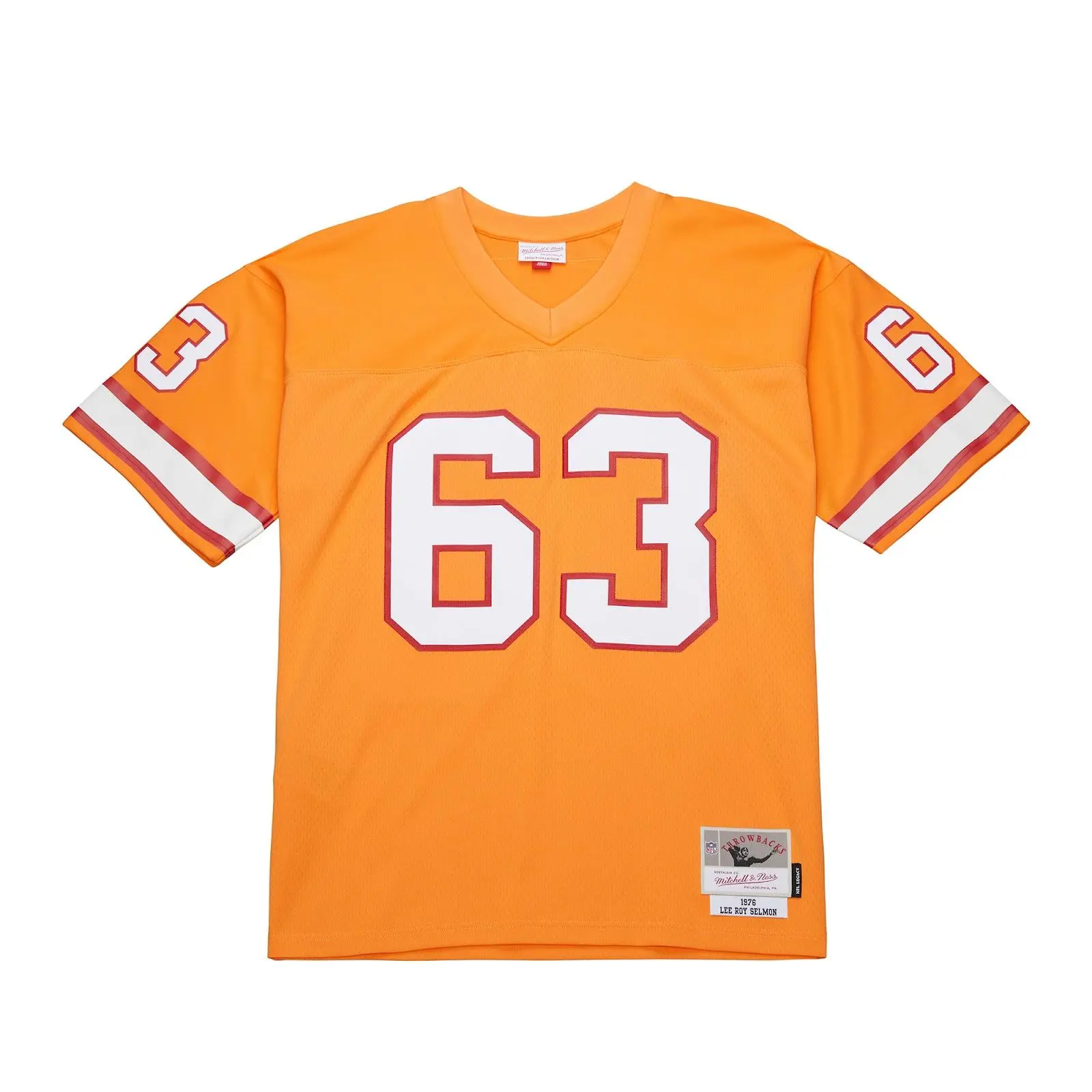 Lee Roy Selmon Tampa Bay Buccaneers 1976 Orange Legacy Jersey NFL Throwback Mitchell & Ness