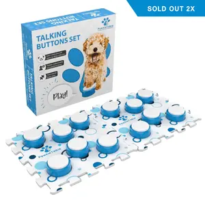 Premvida PawkieTalkie Pet Talking Buttons Set - Recordable Buttons for Dogs & Cats, 1-Year Warranty, 6-Month Money Back Guarantee, Personalized Recording, Easy Setup, Vet Approved