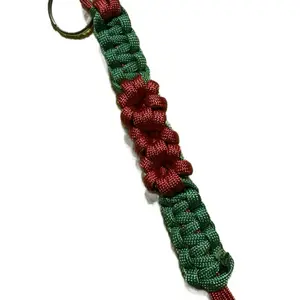 Handmade paracord keychains flower design