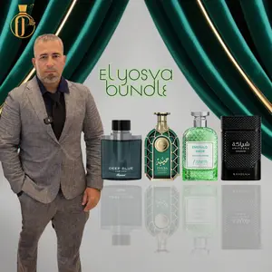 Yosva Bundle | Deep Blue + Hayba Majesty + Azzurra Emerald + Shiyaaka Shadow | Eau De Parfum | 100 ML | Fresh - Citrus & Sweet Notes