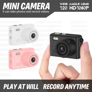 Keychain Camera,Mini camera, Tiny Pixel,Tiny Camera,compact and exquisite retro small digital camera recorder with LED flash, portable travel thumb camera for life recording, suitable for going out,Vlog recording,Trending item