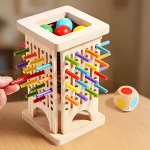 Wooden Stick Trap Game, Educational Puzzle Toy, Multiplayer Interactive Tabletop Game, Parent-Child Game, Family Fun Game, Perfect Gift for All Holidays