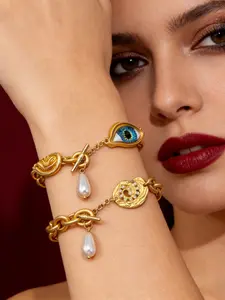 Vintage Devil Eye Cold Style Bracelet, High-Quality Versatile Accessory, Perfect for Various Occasions, Stylish Hand Jewelry