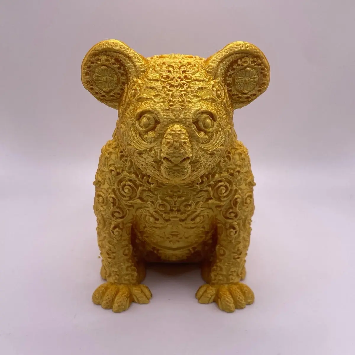 Adorable Koala Figurine – 3D Printed Textured Home Decor Ornament