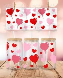 Valentine's Day - Balloon Hearts UVDTF Wrap