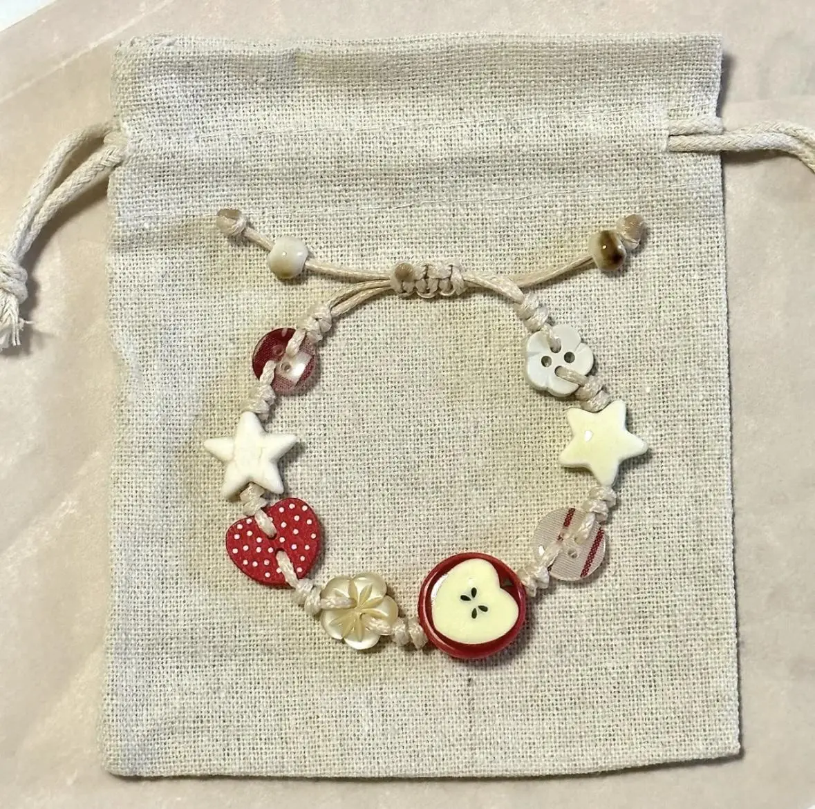 Handwoven Elegant Ceramic Fruit Bracelet - Adjustable, Personalized Bangles with Apple and Star Charms, Cute Gifts for Girlfriend, Bracelets for Women for 2026 Valentine's Day