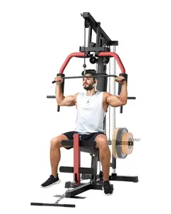 Home Gym, Workout Station with 300LBS Weight Capacity, Multifunctional Home Gym Equipment, Exercise Equipment for Full Body Strength Training
